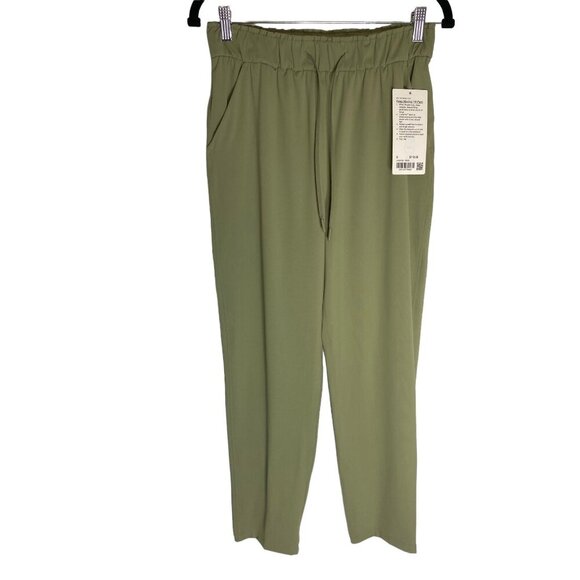 NWT Lululemon Keep Moving Pant 7/8 High-Rise Rosemary Green-sz 6 - Picture 1 of 9